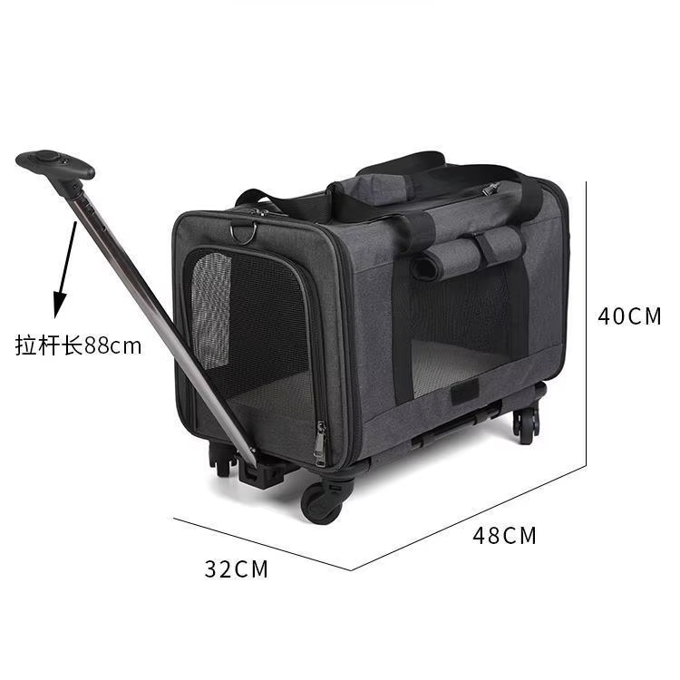 Transportín de viaje, mochila transpirable para gato y perro - imagen 3