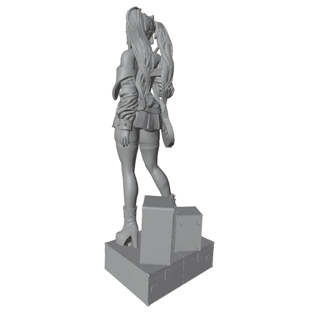 Kit modelo resina 1/24 chica 75mm sin montar ni pintar - imagen 2