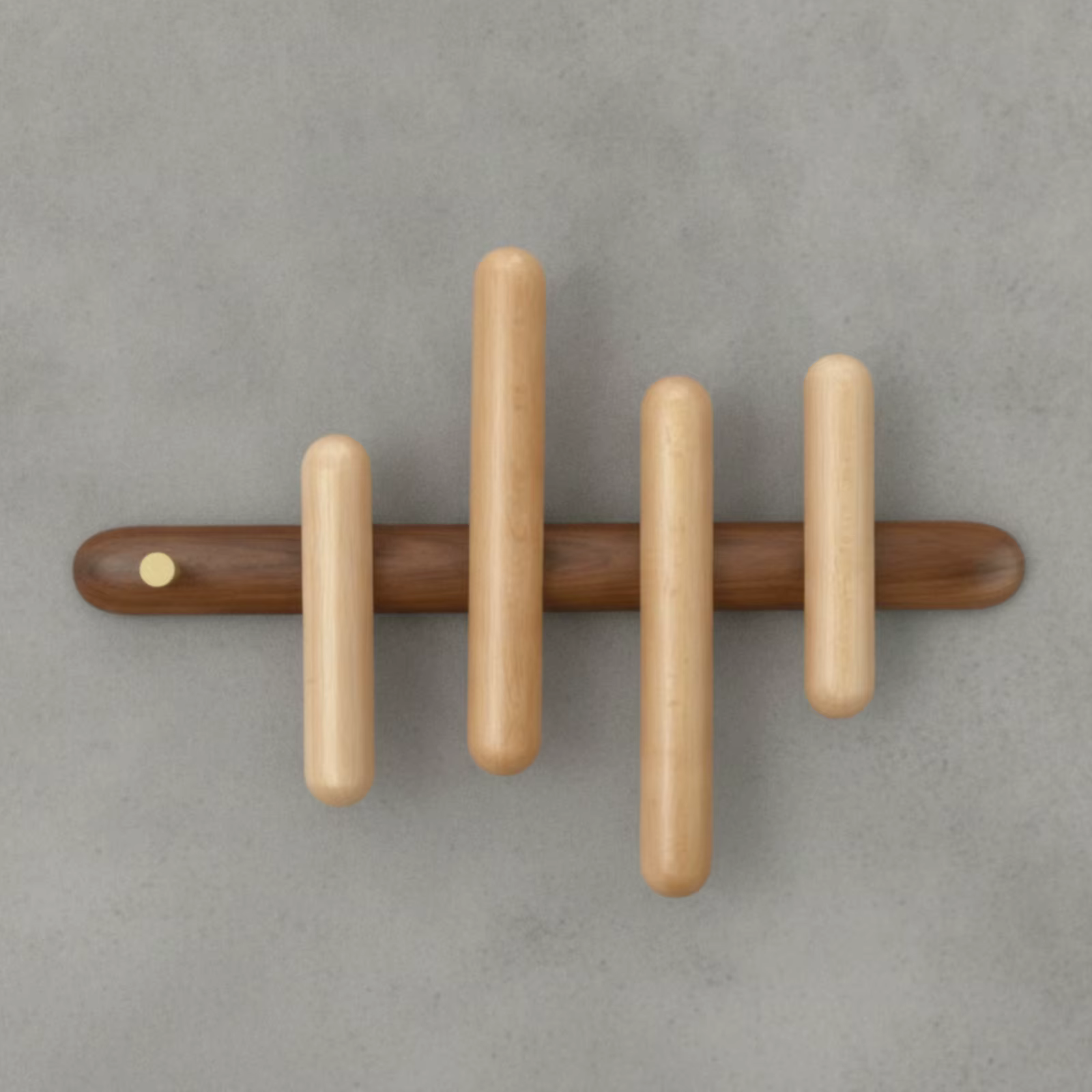 Perchero pared madera para correas y abrigos de mascota - imagen 2