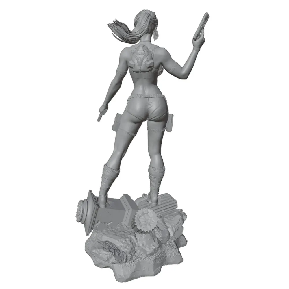 Kit figura resina chica sexy 75mm 1/24 – Modelo GK sin montar ni pintar - imagen 2