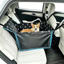 Silla de Auto para Mascotas – Cesta Trasera con Cojín Reforzado