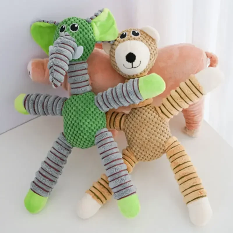 Juguete chirriante de peluche suave para perros