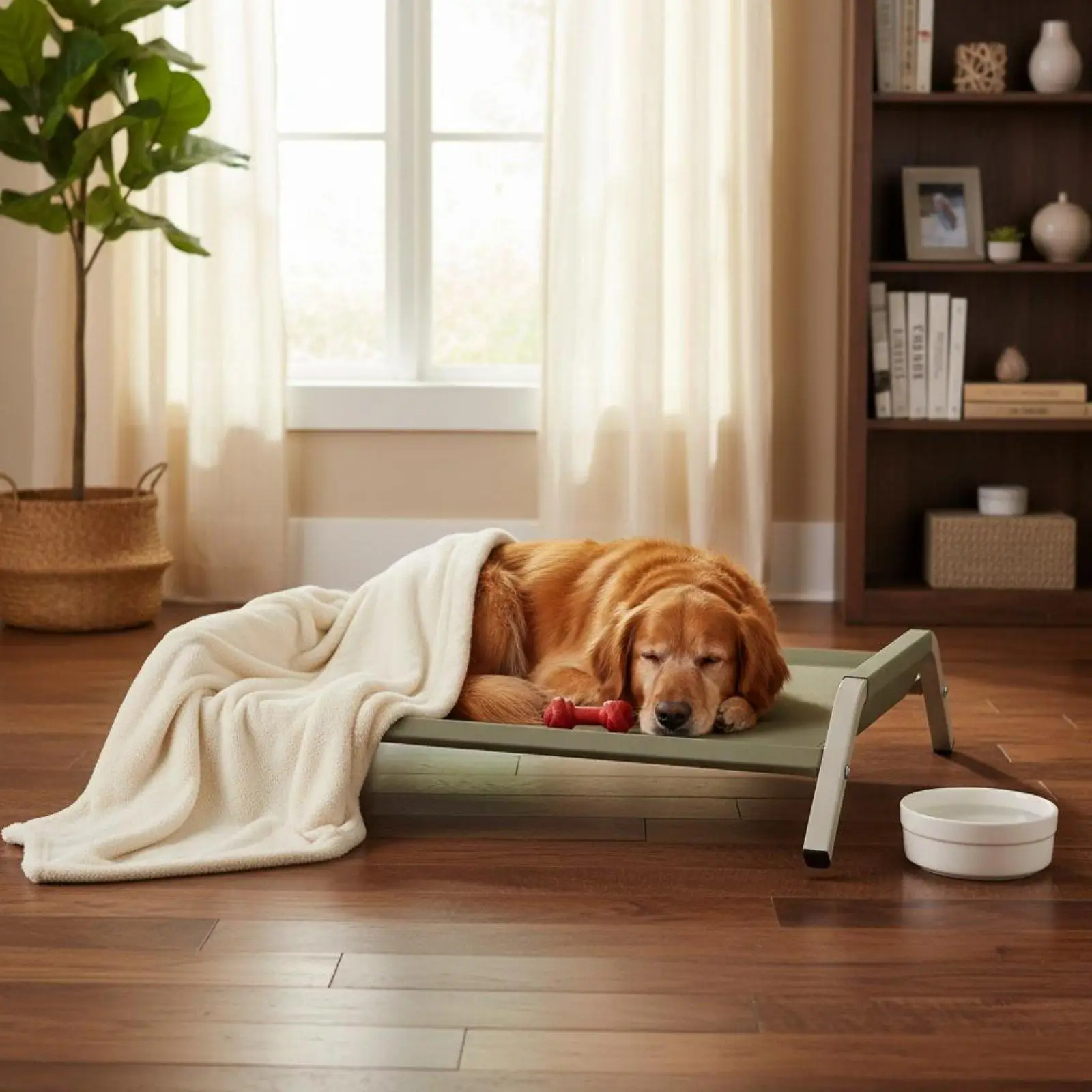 Cama elevada transpirable para gatos y perros – Resistente a la humedad - imagen 5