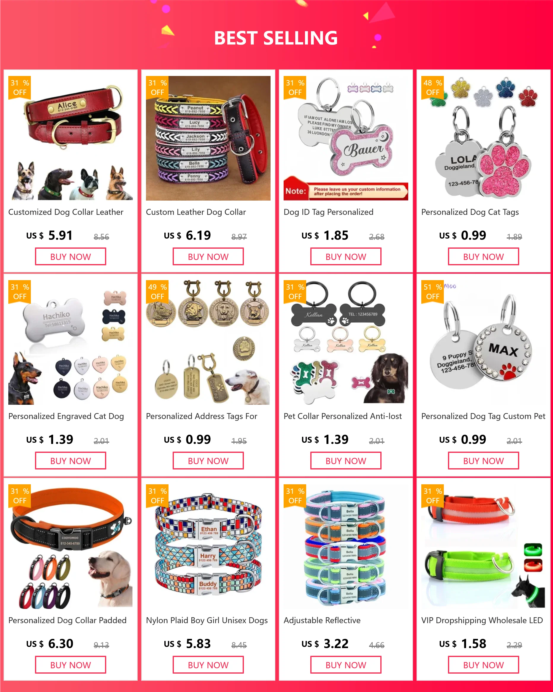 Etiqueta de identificación en forma de hueso de acero inoxidable