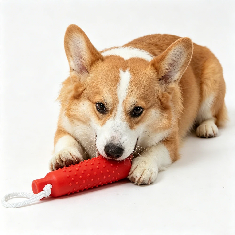 Juguete masticable TPR para Bulldog Francés: resistente a mordidas - imagen 3