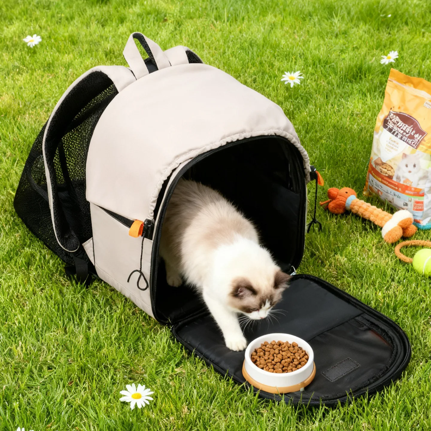 Mochila Transportadora Ventilada para Gatos y Perros - imagen 4