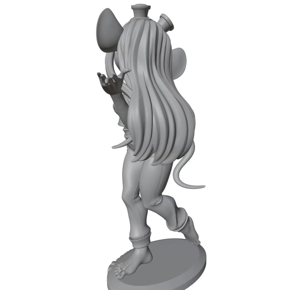 Figura miniatura de anime 3D para pintar y montar – Modelo DIY - imagen 3