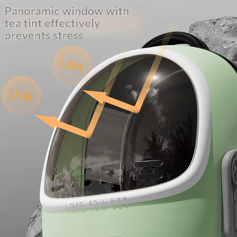 Mochila transpirable con ventana para gatos y perros pequeños - imagen 2