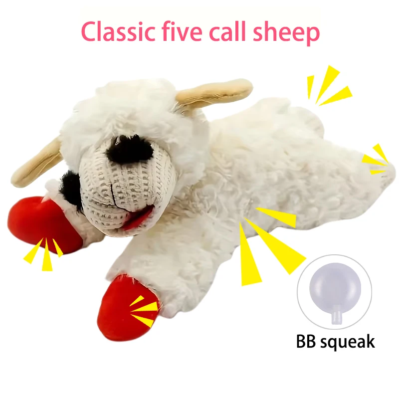 Juguete de peluche para perro en uso interactivo