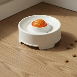 Cuenco lamer interactivo para gatos – Comedero lento fácil limpieza