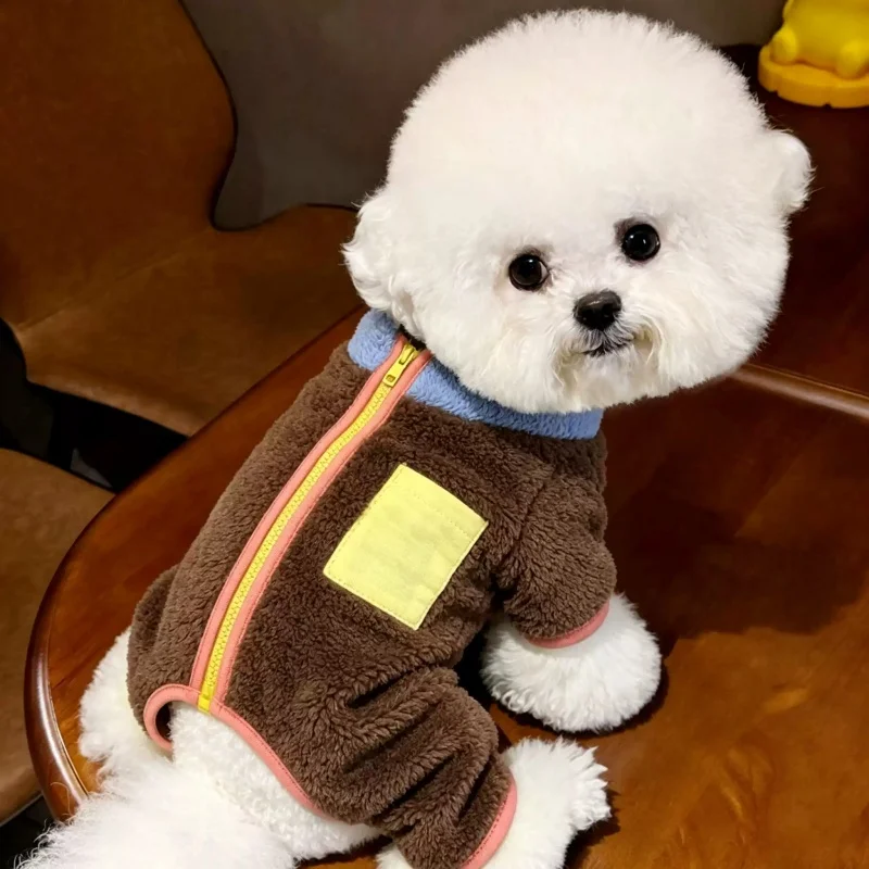 Mono de felpa para perros y gatos – Pijama cálido para Pug - imagen 4