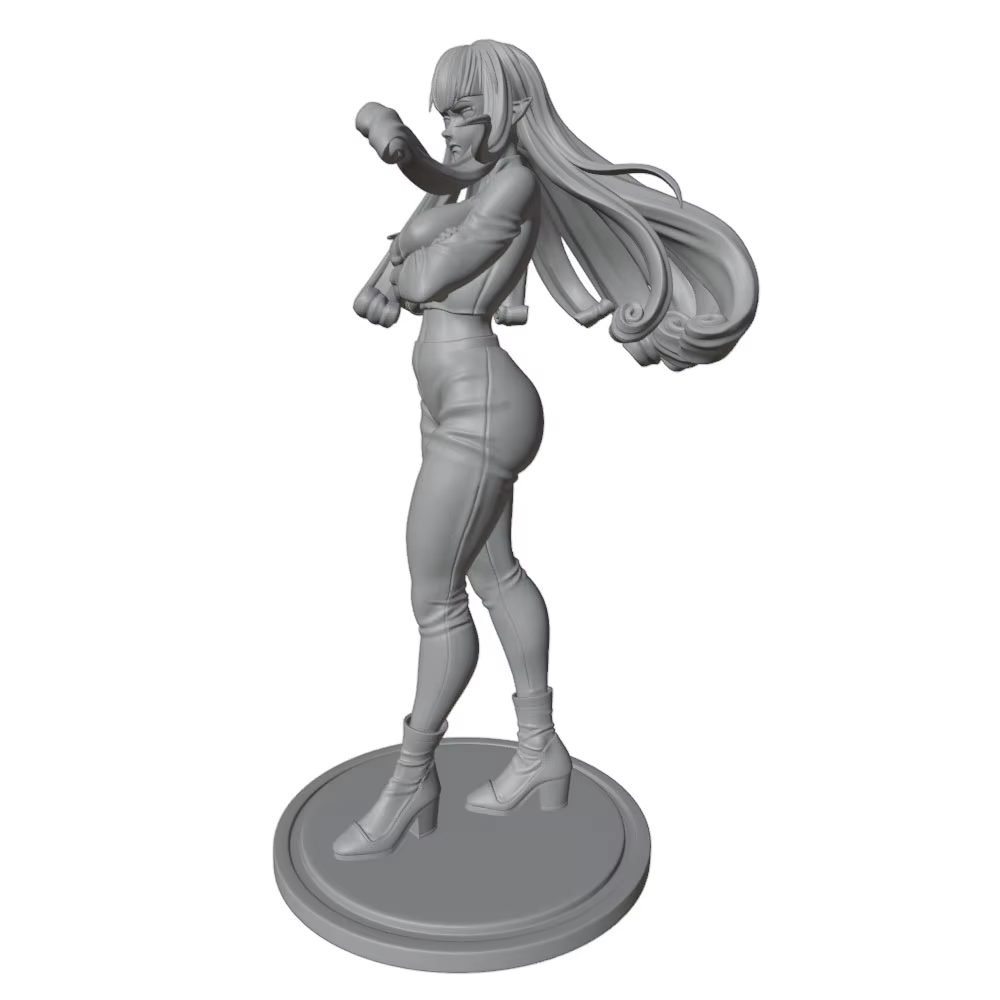 Kit Figura Resina 1/24 Impresa en 3D – Modelo Mujer DIY sin Montar 75mm - imagen 2