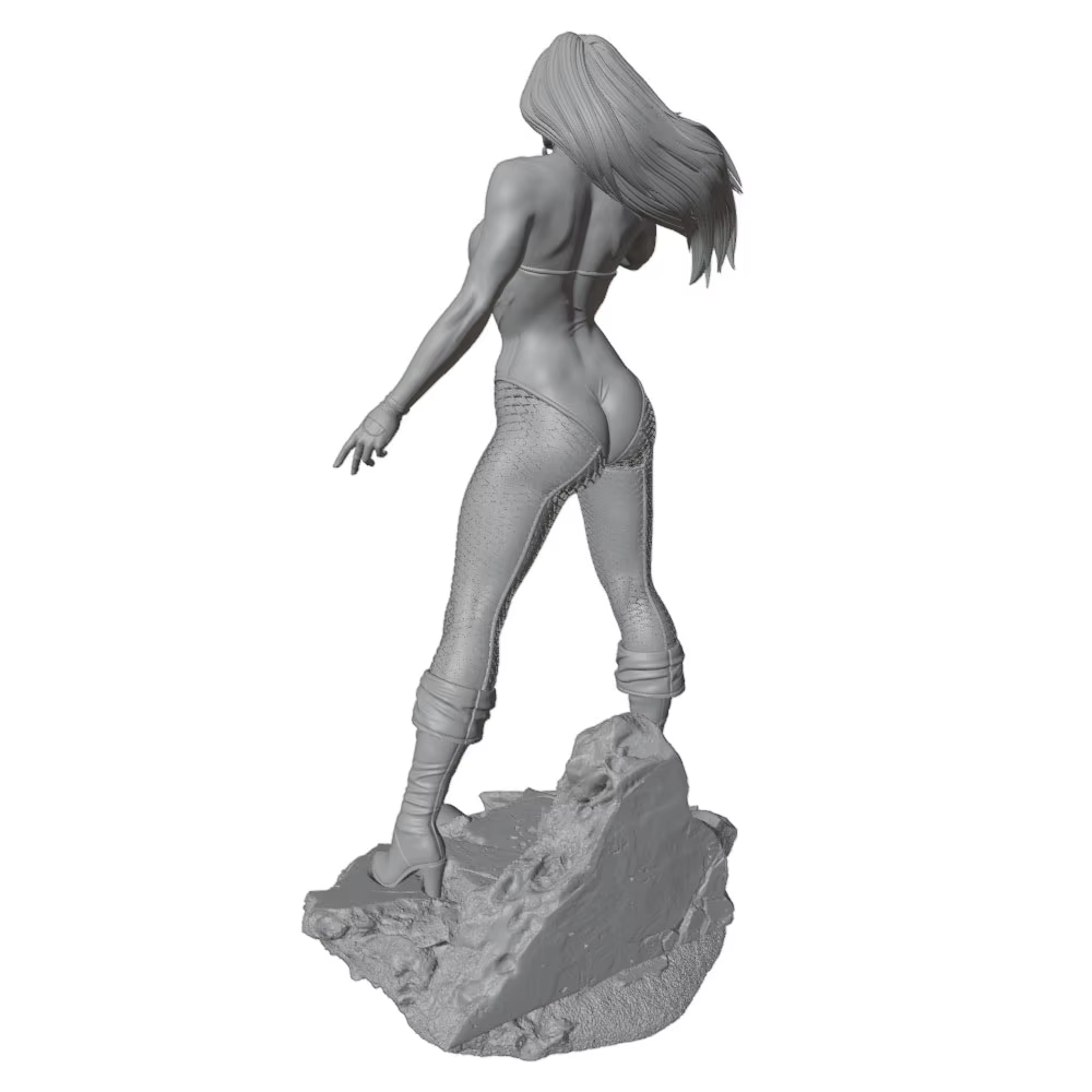 Kit resina 1/24 figura femenina 75mm impreso 3D DIY sin pintar - imagen 4