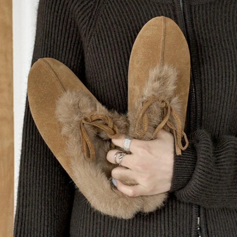 Mocasines Satinados Mujer – Cálidos Otoño e Invierno con Lazo - imagen 4