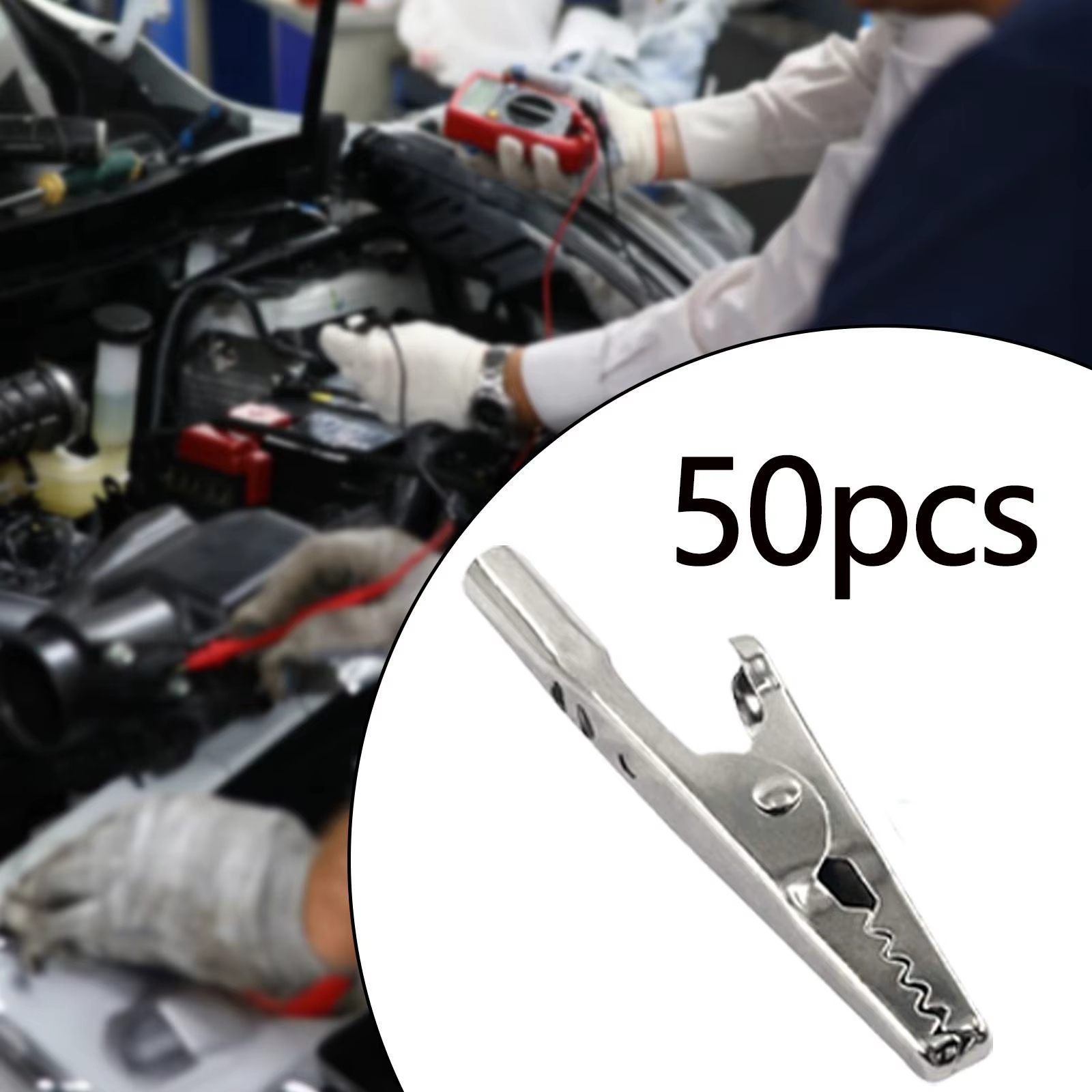 Pinzas cocodrilo para cables de soldadura y pruebas eléctricas - imagen 2