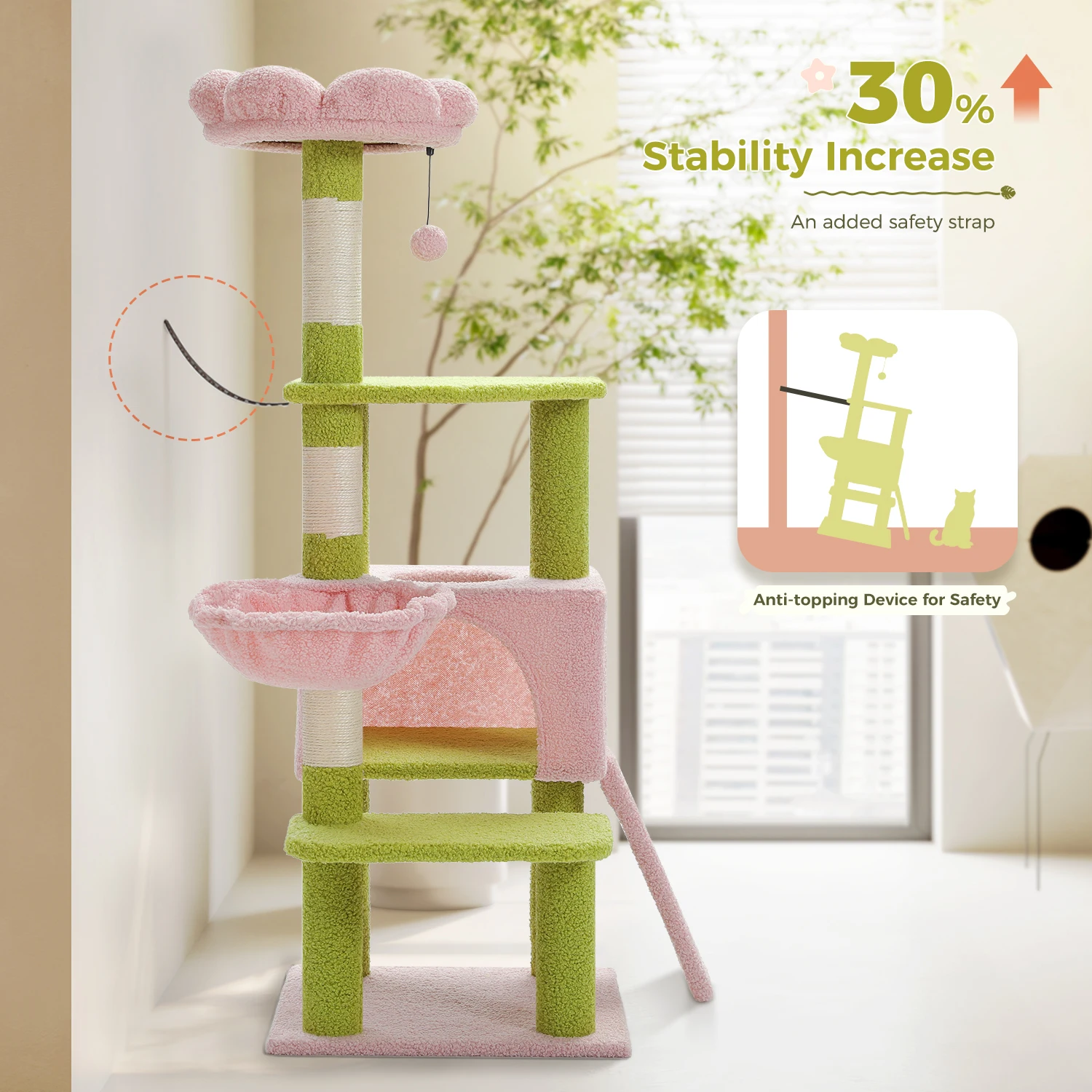 Conjunto de niveles de la torre para gatos