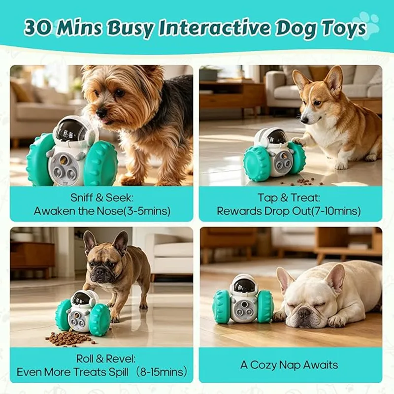 Juguete dispensador interactivo de golosinas para gatos y perros - imagen 5