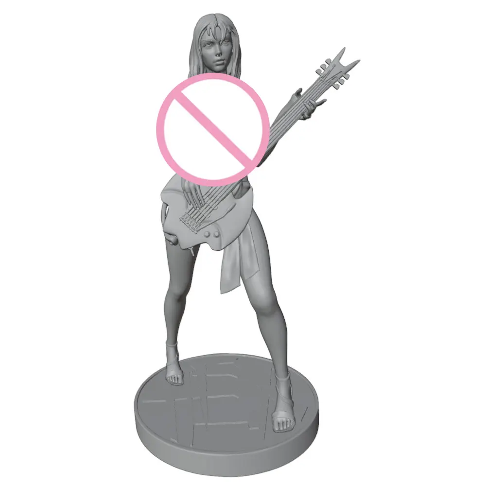 modelo de resina chica sexy sin montar gris 3D