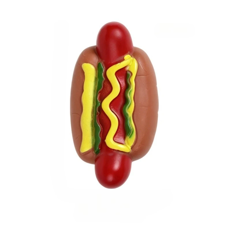 Juguete masticable de látex con sonido, desayuno para perros - imagen 4