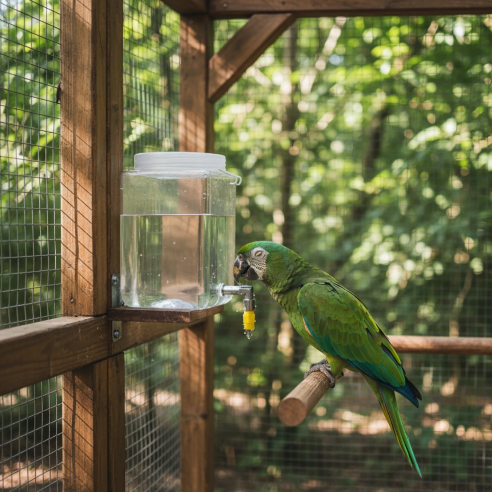 Bebedero para pájaros con boquilla angulada, fácil de limpiar - imagen 4