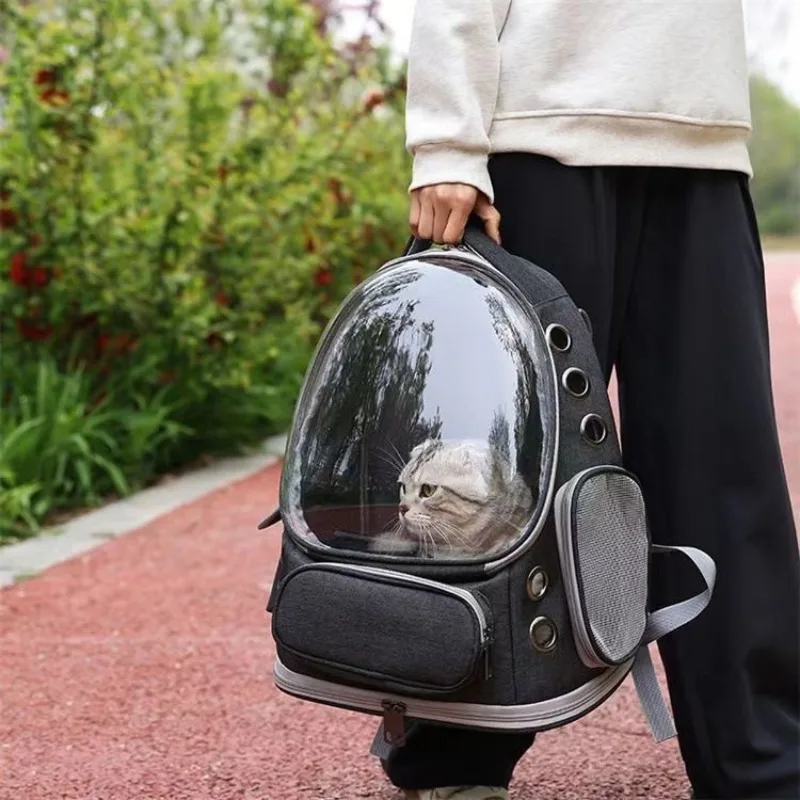 Transportín cápsula con bolsa transparente para gatos y perros - imagen 3