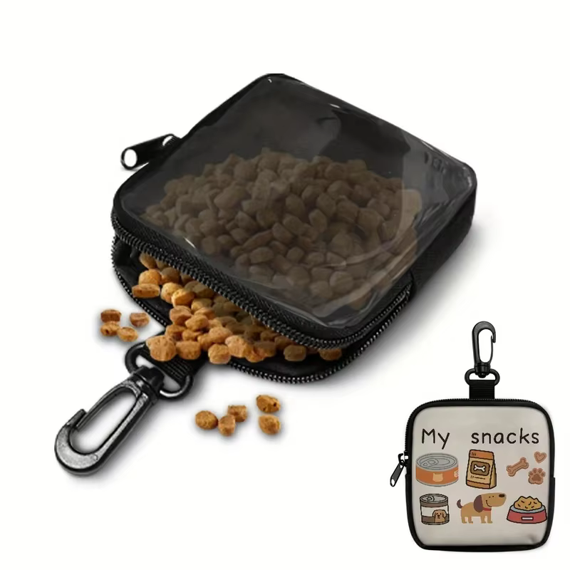 Bolsa de premios para perros con mosquetón y cremallera - imagen 4
