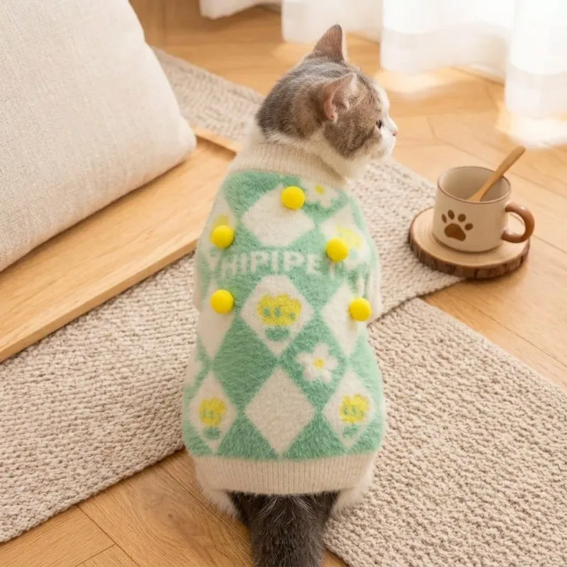 Suéter de Invierno para Perros con Estampado de Cerezas - imagen 5