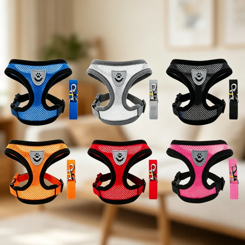 Conjunto transpirable arnés y correa para perros y gatos - imagen 4