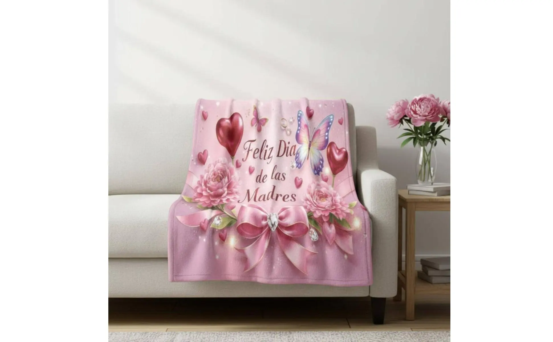 Manta para Mamá - diseño floral