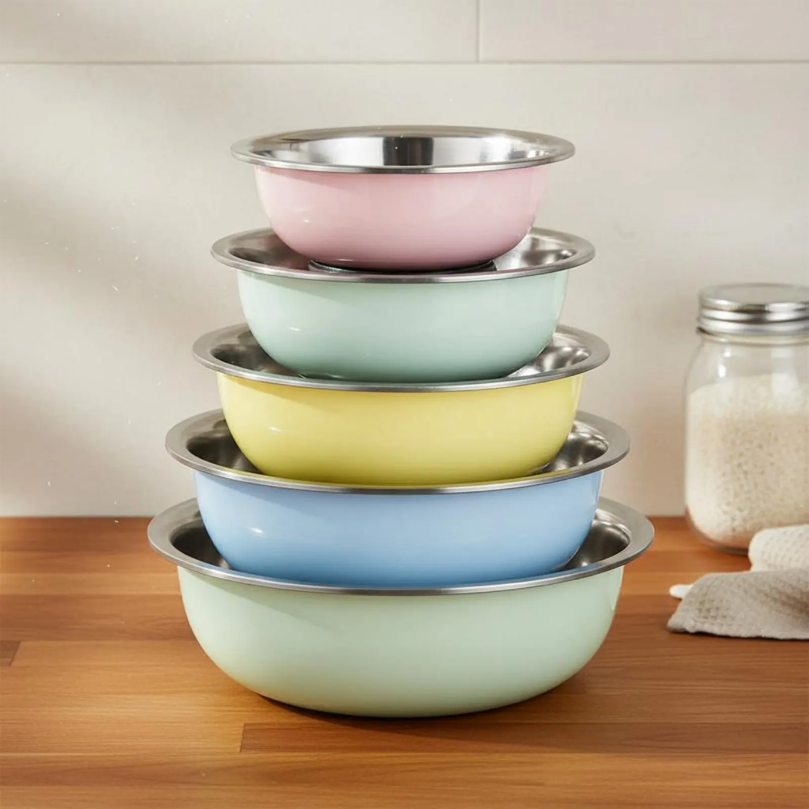 Tazones con colador para gatos y perros, acero inoxidable - imagen 5