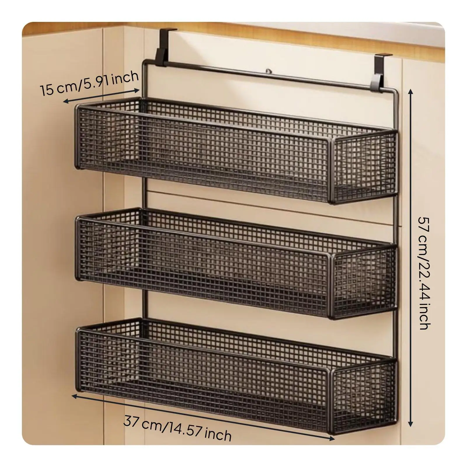 Estante ajustable para gabinete de cocina – Organizador despensa gran capacidad - imagen 3