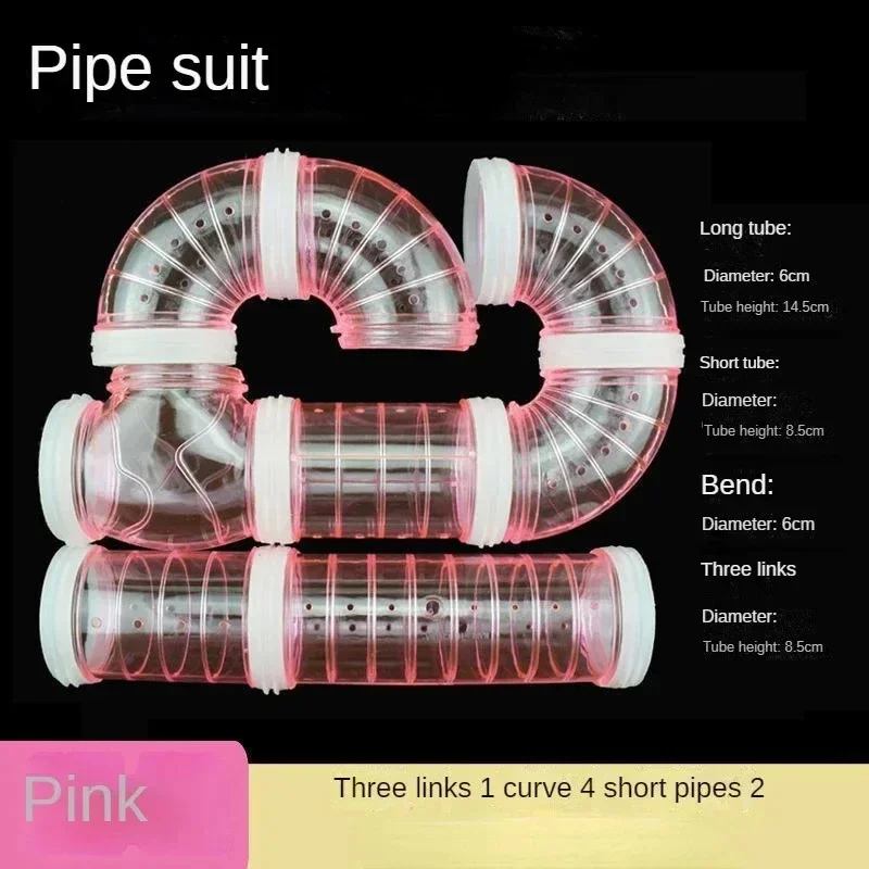 Tubo conexión para hámster – Túnel extensible para jaula - imagen 5