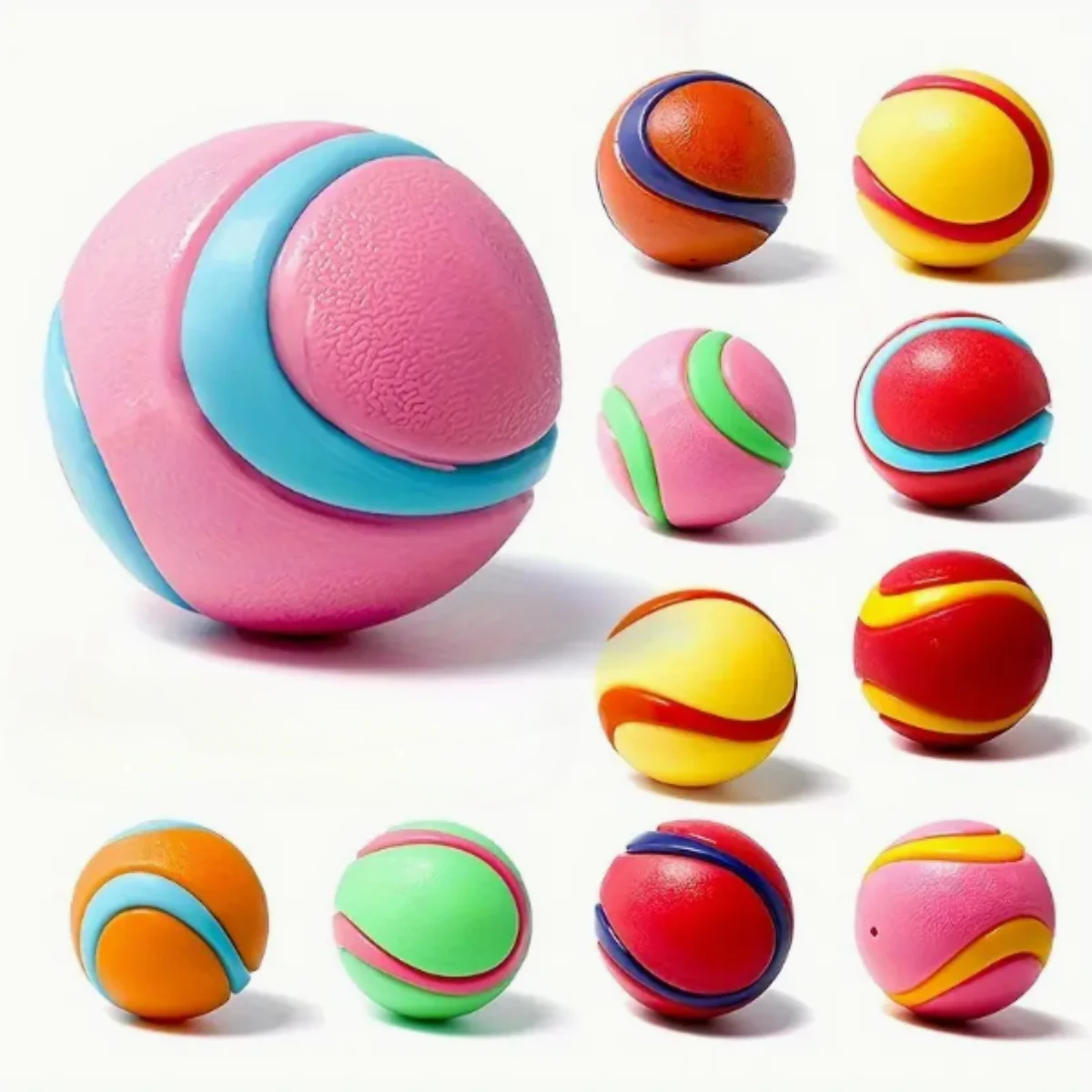Pelota geométrica para perros