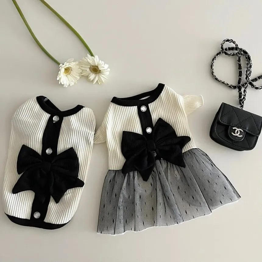 Vestido de primavera para mascota - frontal
