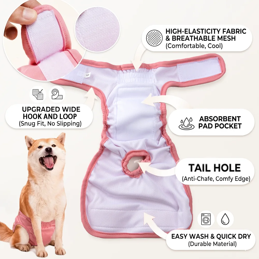 Bragas sanitarias transpirables para cachorros