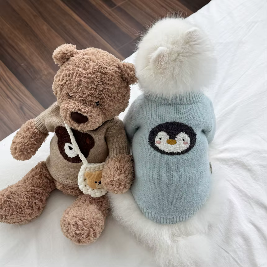 Suéter teddy para perros y gatos – Abrigo invierno cálido - imagen 5