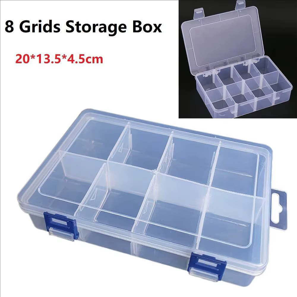 Caja organizadora de herramientas con 8 compartimentos – Almacenaje plástico ajustable - imagen 5