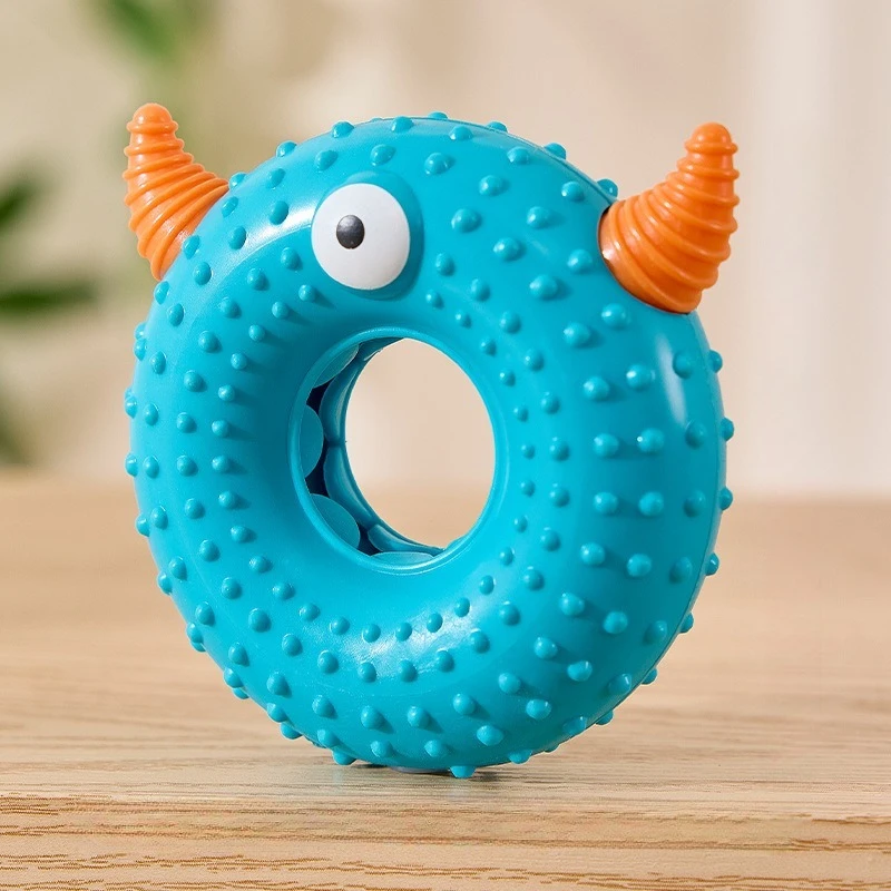 Juguete masticable para perro – Monstruo dental de silicona con sonido - imagen 4
