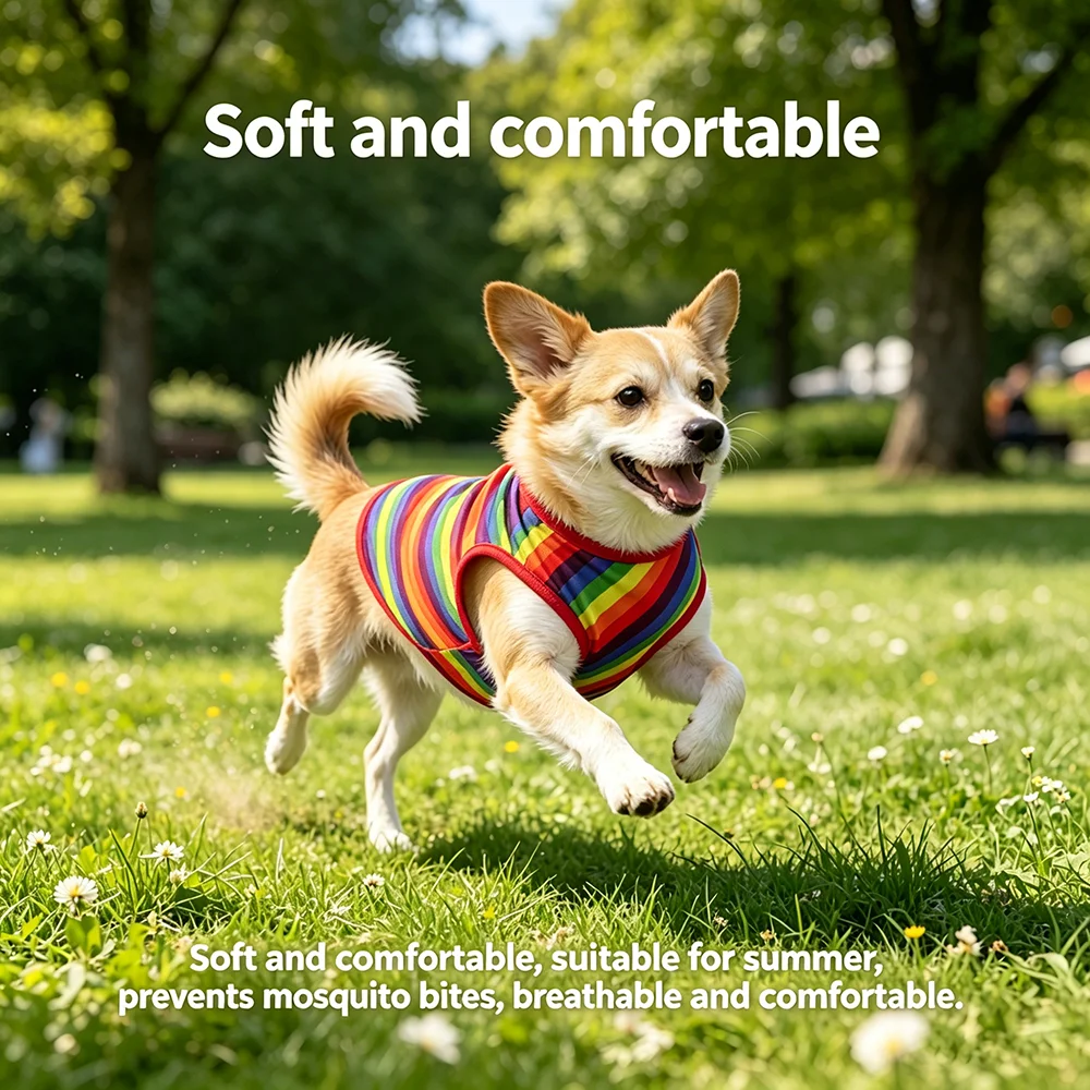 Chaleco de malla verano para perros pequeños y medianos, transpirable - imagen 5