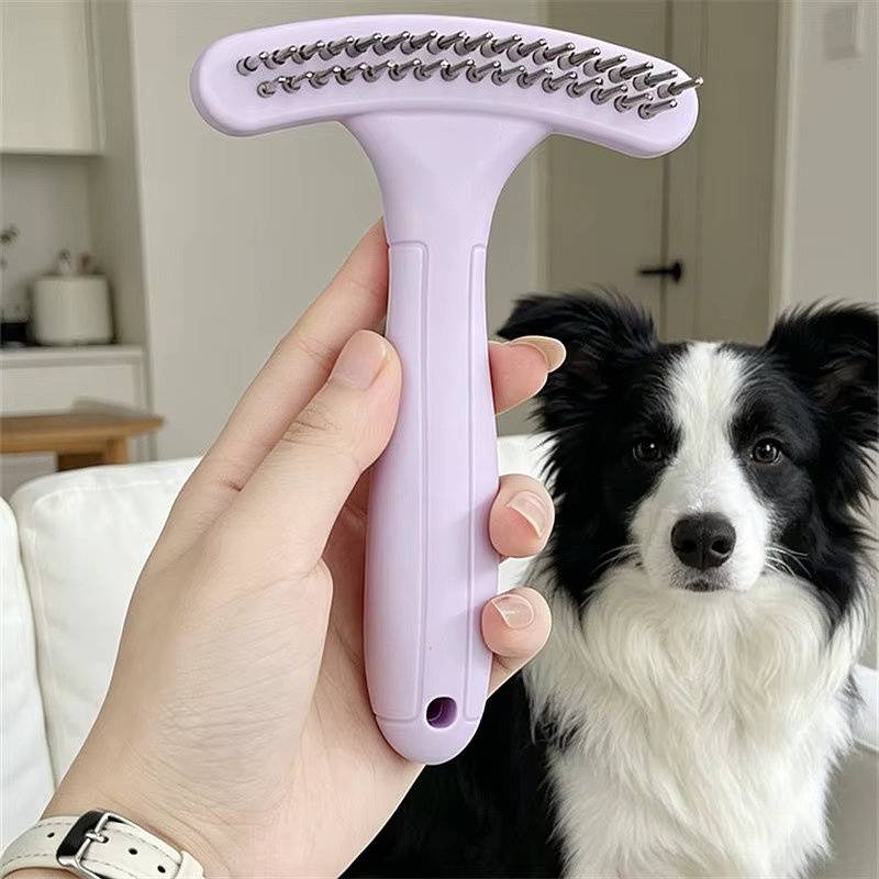 Cepillo desenredante masaje para perros y gatos, nudos de pelo - imagen 5