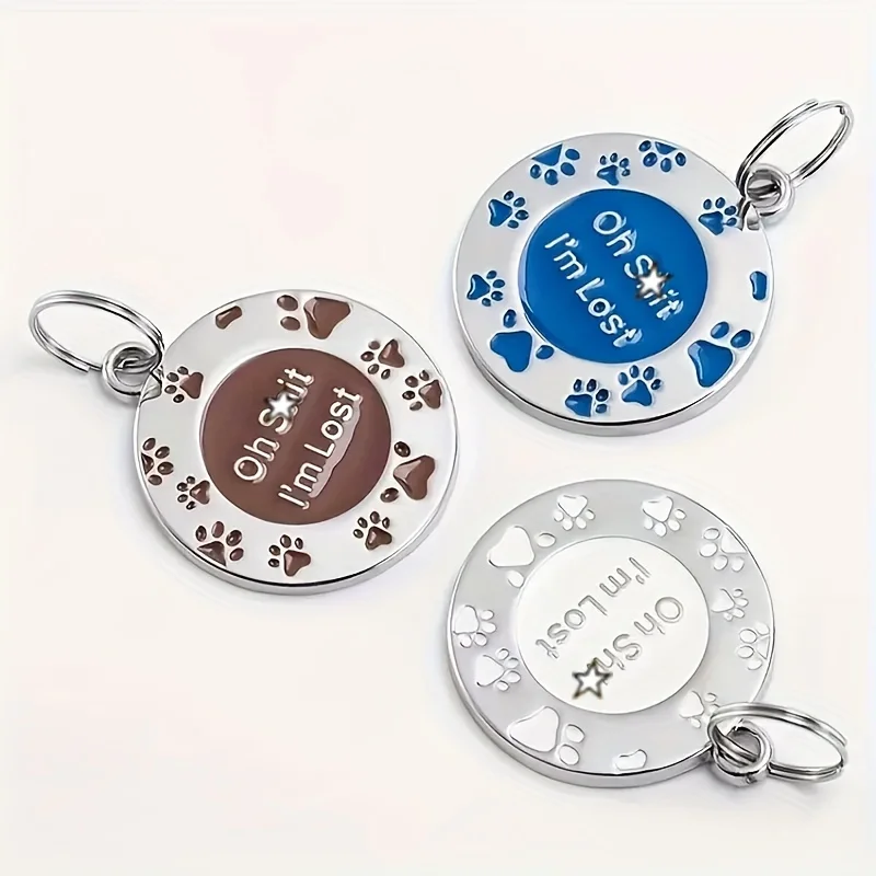Placa de identificación personalizada para perros y gatos de metal - imagen 2