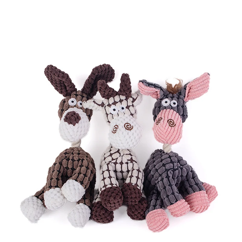 Juguete de peluche con forma de animal para perro
