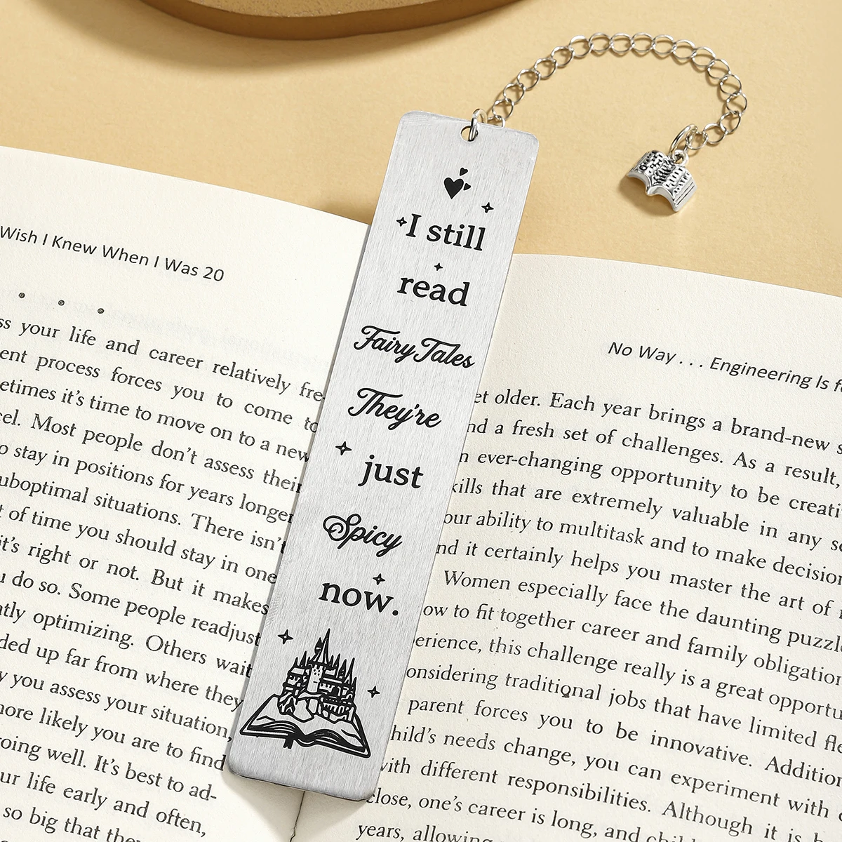 Marcador de libros de metal romántico para amantes de cuentos de hadas - imagen 4