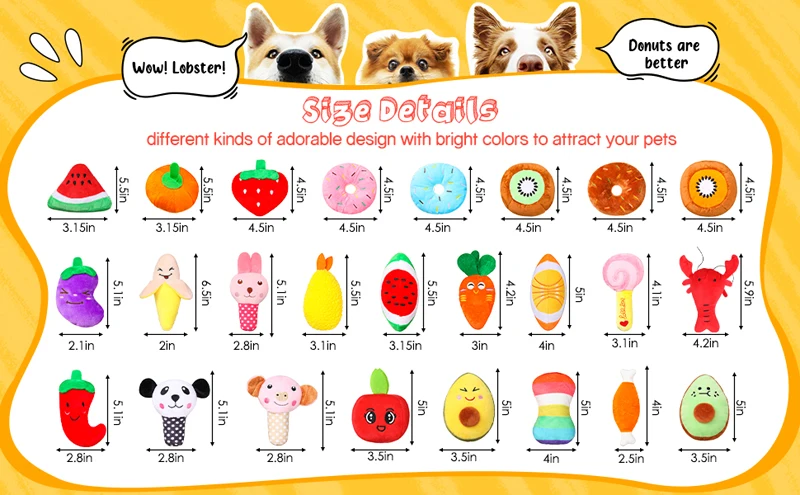 Variedad de estilos de peluche