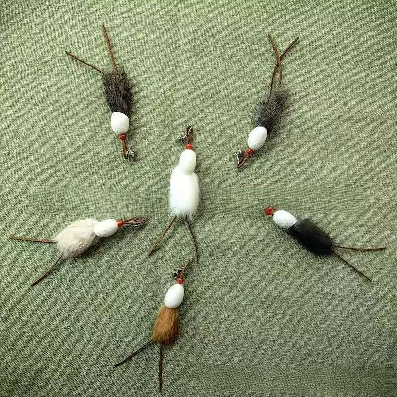 Juguete para gatos: varita de peluche con cabezas intercambiables - imagen 3