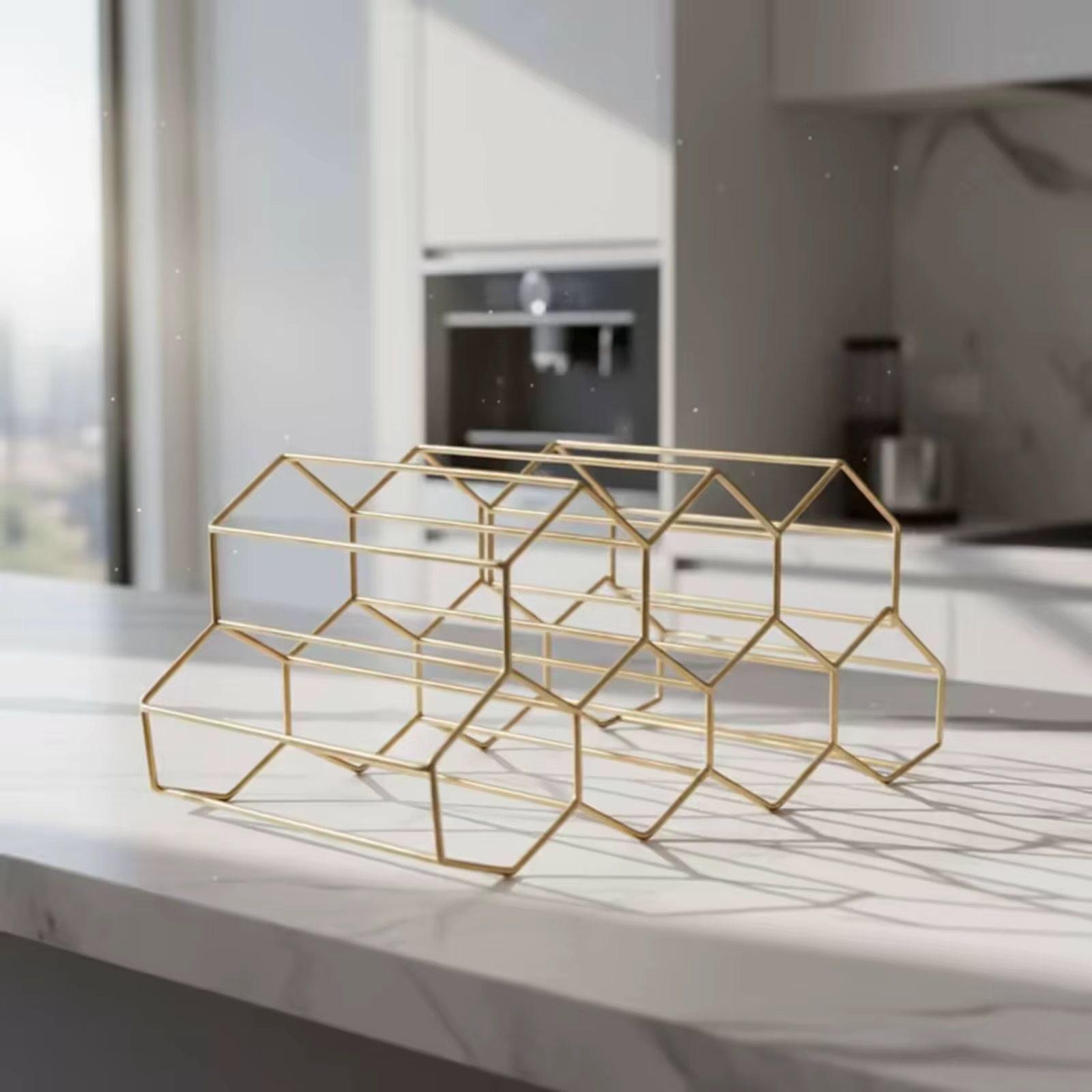 Estante para Vino Hexagonal Moderno – Decorativo Minimalista - imagen 3