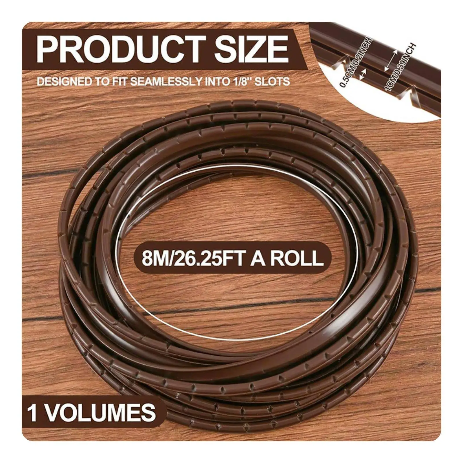 Tira amortiguadora ajustable PVC para muebles con cristal - imagen 3