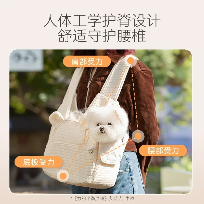 Bolsa de transporte suave y transpirable para perros y gatos - imagen 2