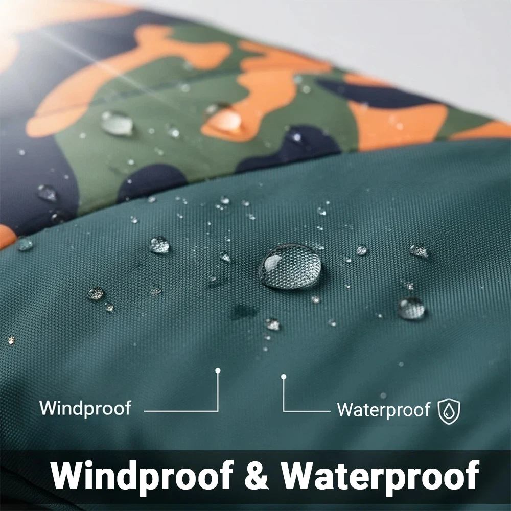 Chaqueta impermeable invierno camuflaje para perros Chihuahua Bulldog