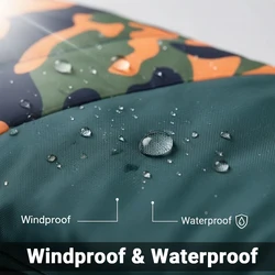 Chaqueta impermeable invierno camuflaje para perros Chihuahua Bulldog